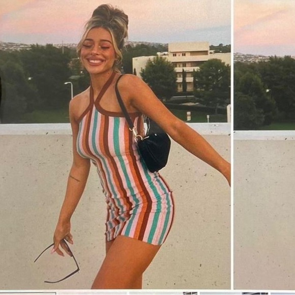 Princess Polly Always There Mini Dress Multi Dress XS/S - Picture 1 of 5